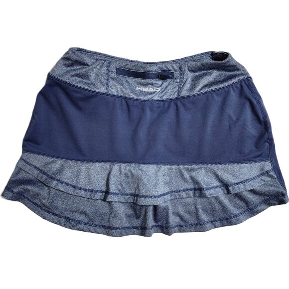 Head Womens Athletic Periwinkle Blue Pearl Gray Prestige Golf/Tennis Skort XS - Picture 6 of 6